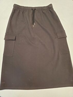 Inherit Clothing Company Cargo Skirt M Black Midi Athletic Modest Streetwear